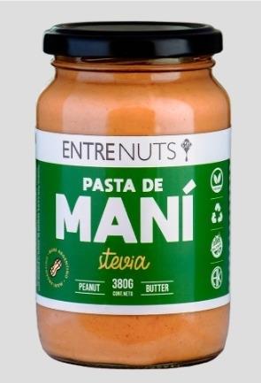 ENTRENUTS 380G PASTA DE MANI CON STEVIAS