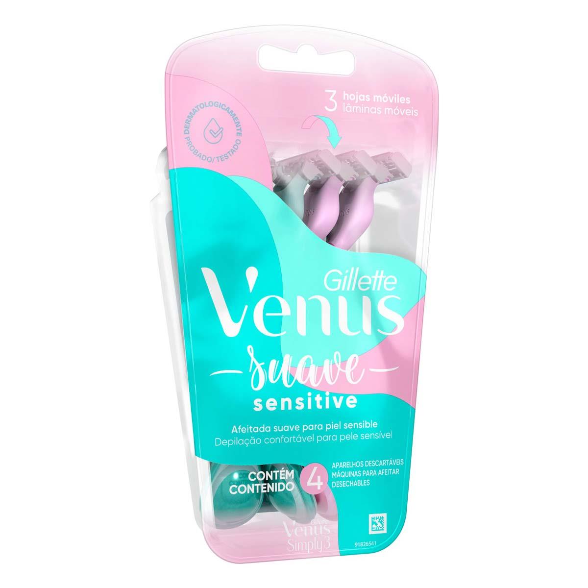 MAQ GILLETTE VENUS SIMPLY SENS X 4 UN 