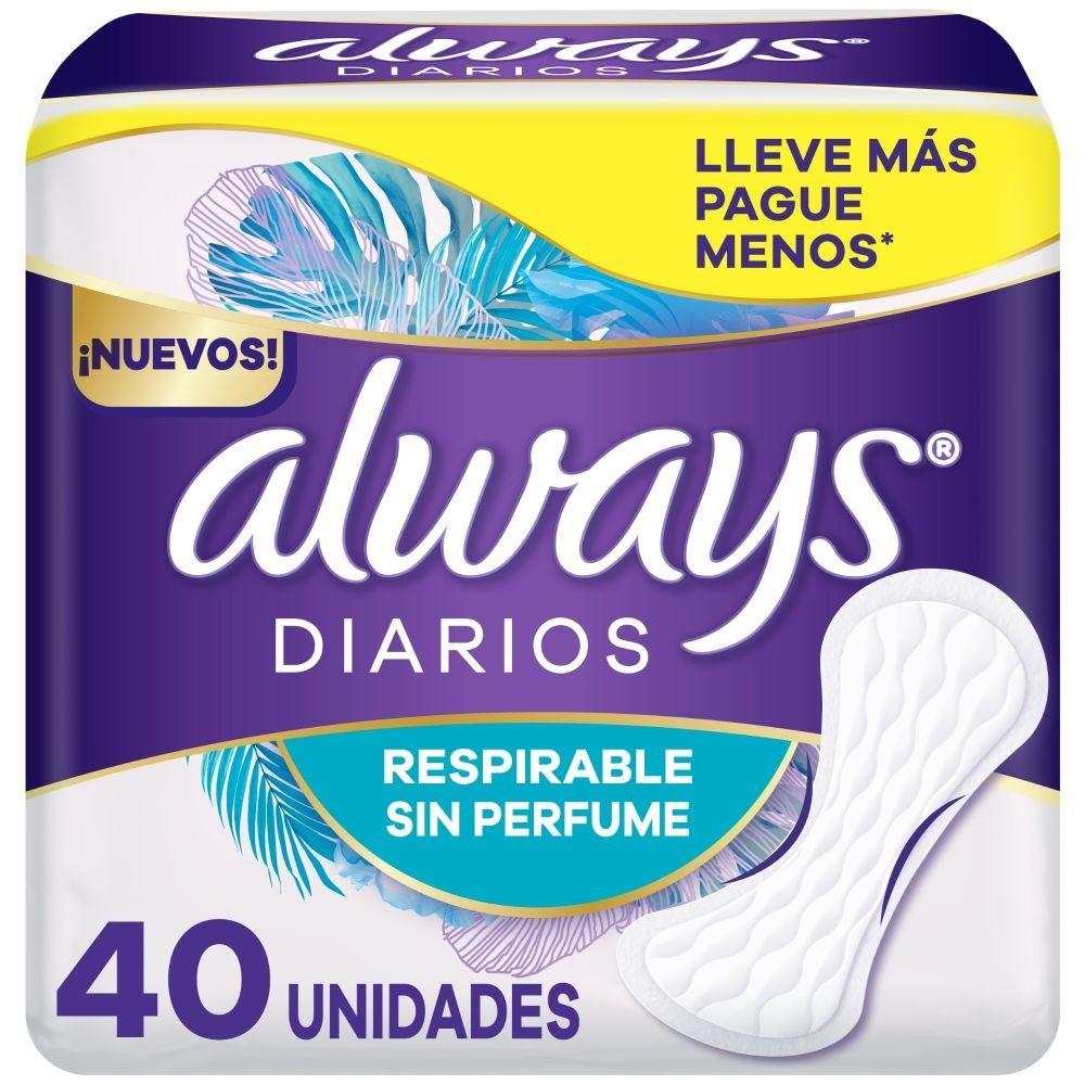 ALWAYS DIARIOS PLUS S/P 40UD