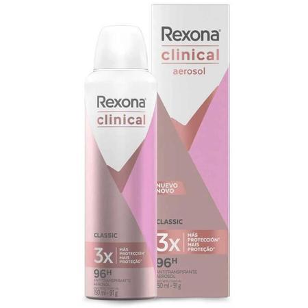 REXONA CLINICAL MUJER ANT. AEROSOL CLASSIC 96H 150ML 