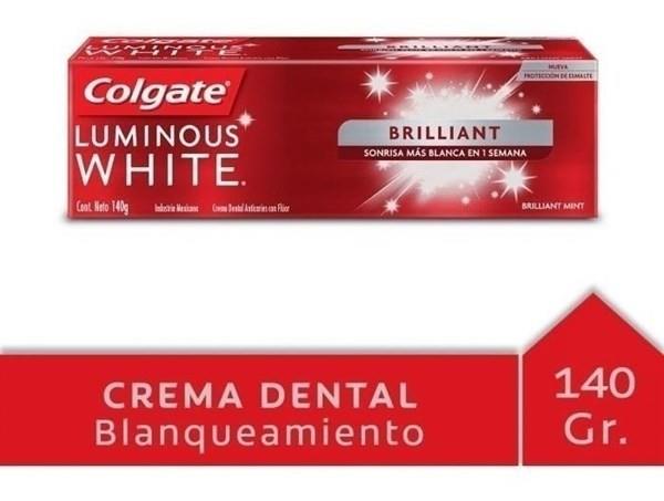 COLG.CREM DENTAL LUMINOUS WHIT.140G