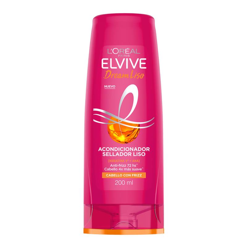 ELVIVE ACOND. DREAM LISO EFECTO KERATIN, 200ML