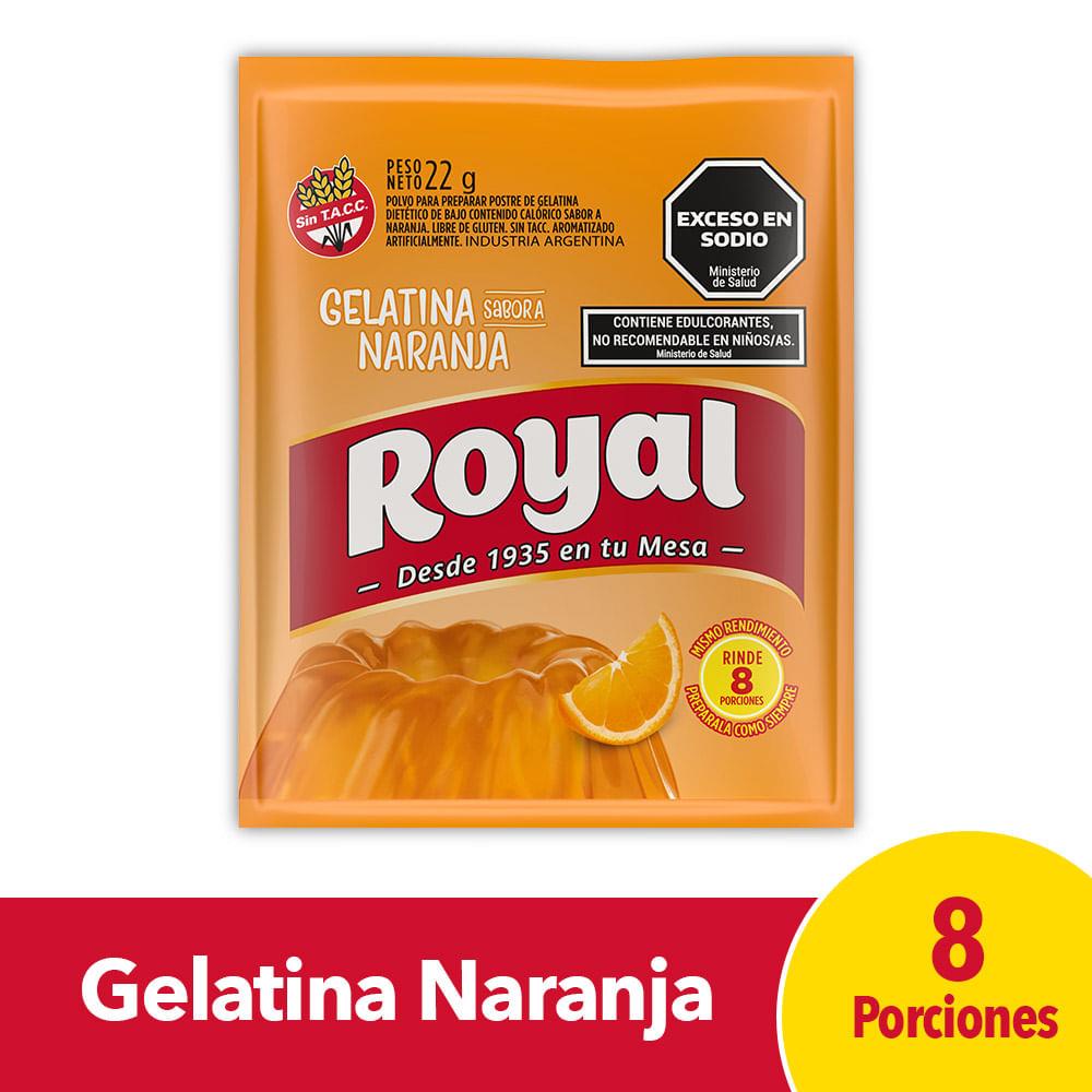 ROYAL GELATINA SB. NARANJA 25G
