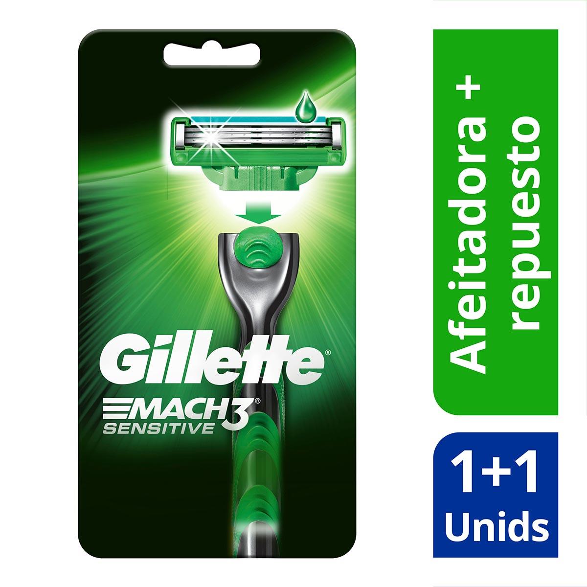 GILLETTE MACH3 MAQUINA SENSITIVE TURBO