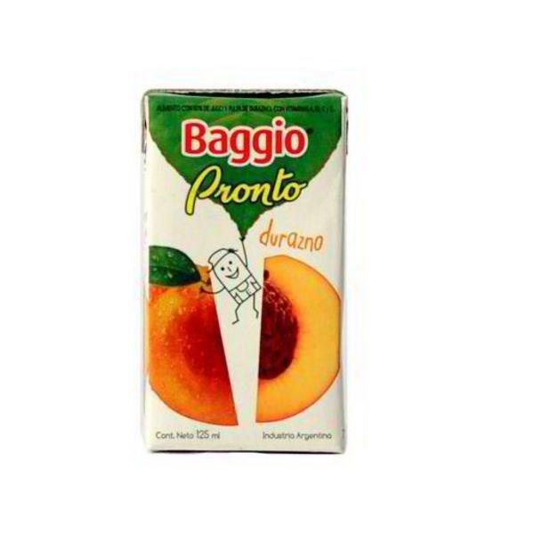 JUGO BAGGIO PRONTO DURAZNO X 125 ML.