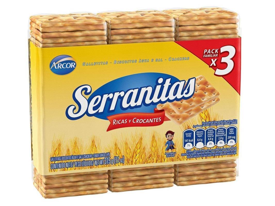 GALLETITA SERRANITAS X 3UD 315G