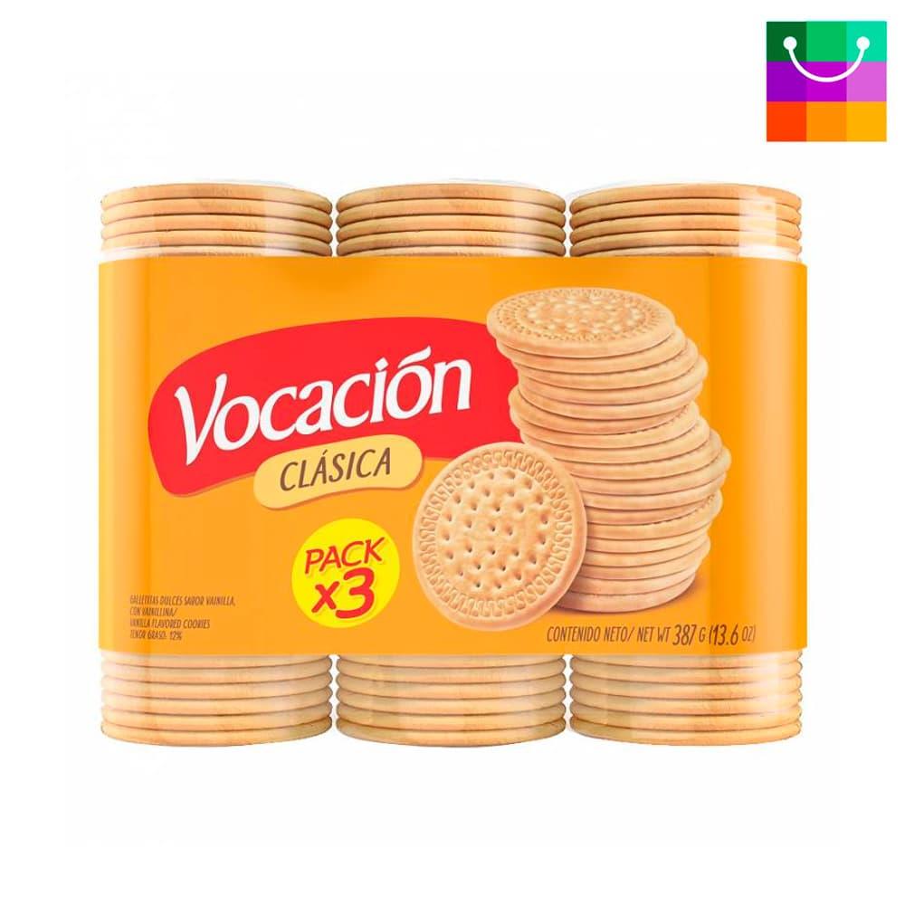 GALLETITA VOCACION CLASICA PACK X3 384G