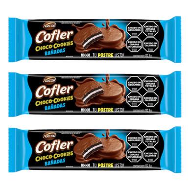 ARCOR COFLER CHOCO-COOKIES BAÑADAS 138.8G