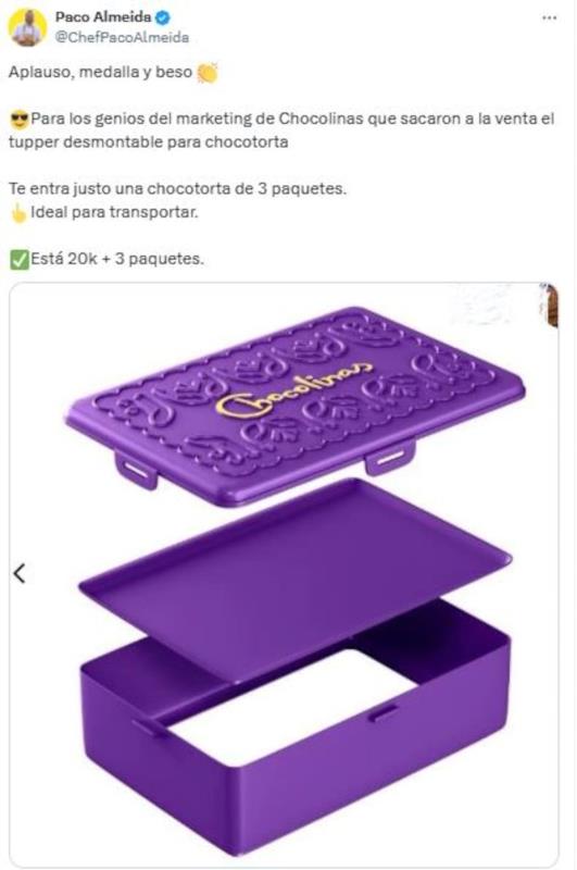 CHOCOLINAS 3X170G +TUPPER