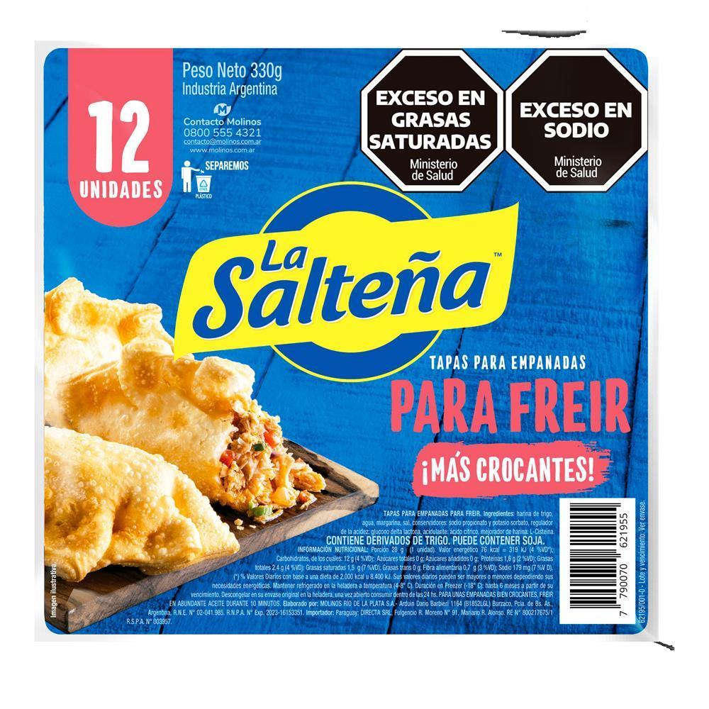 TAPAS LA SALTEÑA FREIR 12UN