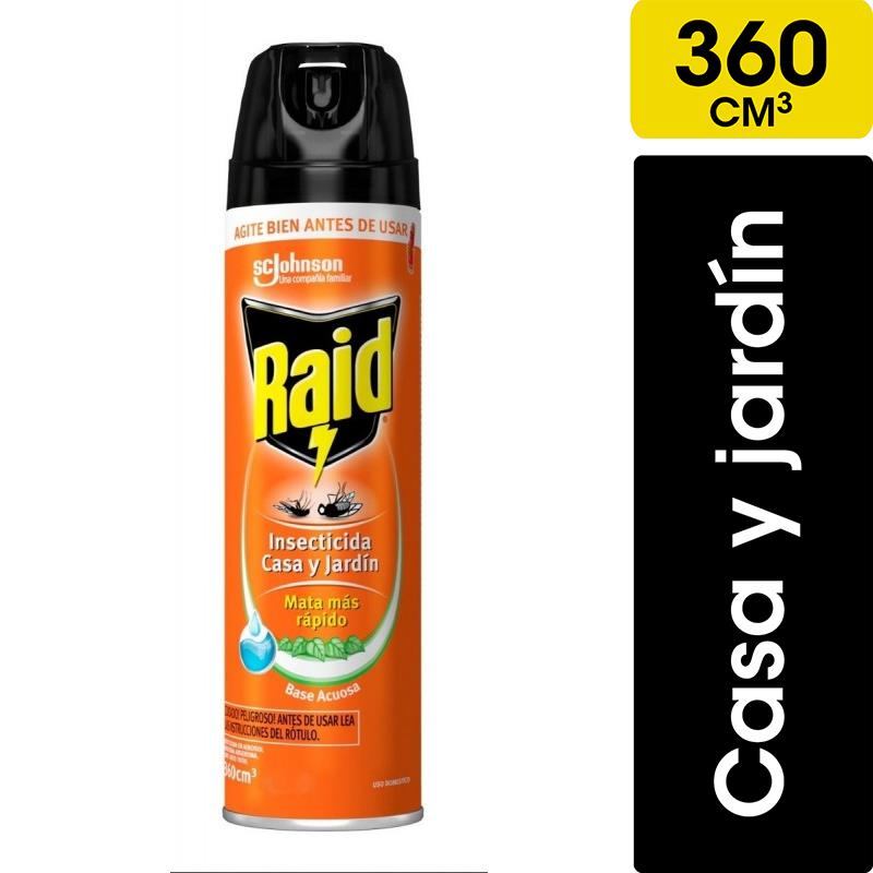 RAID INECTICIDA CASA Y JARDINB 380CM