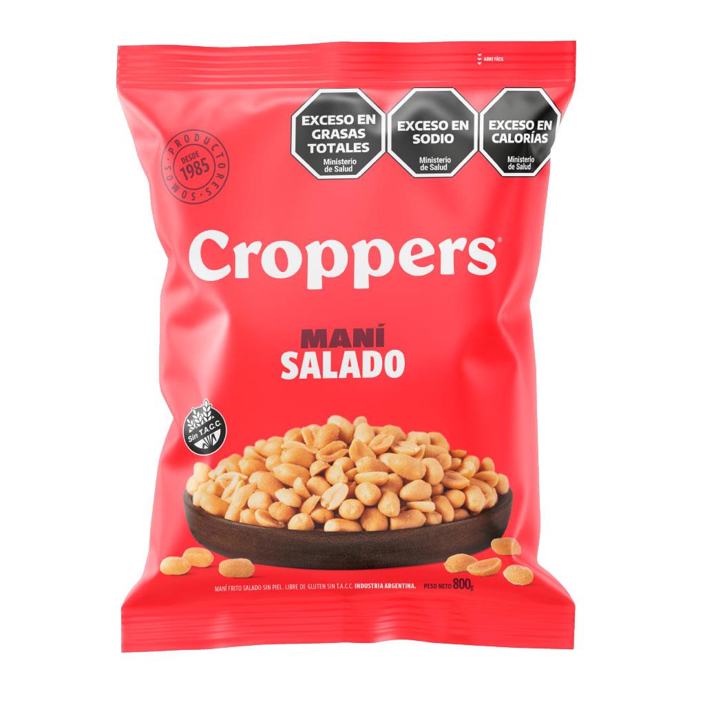 CROPPERS MANI SALADO 800G,