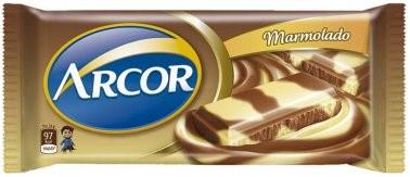 ARCOR CHOCOLATE DUO LECHE Y BLANCO 80G