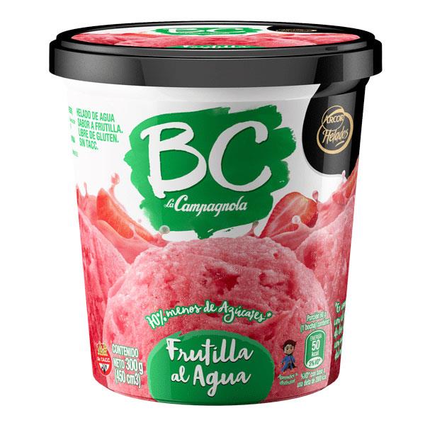 BC HELADO FRUTILLA AL AGUA X300GRS