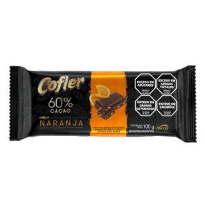CHOCOLATE COFLER 60% CACAO SB NARANJA 100G