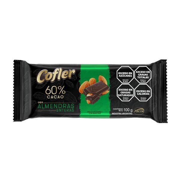 COFLER 60% CACAO CON ALMENDRA 100G