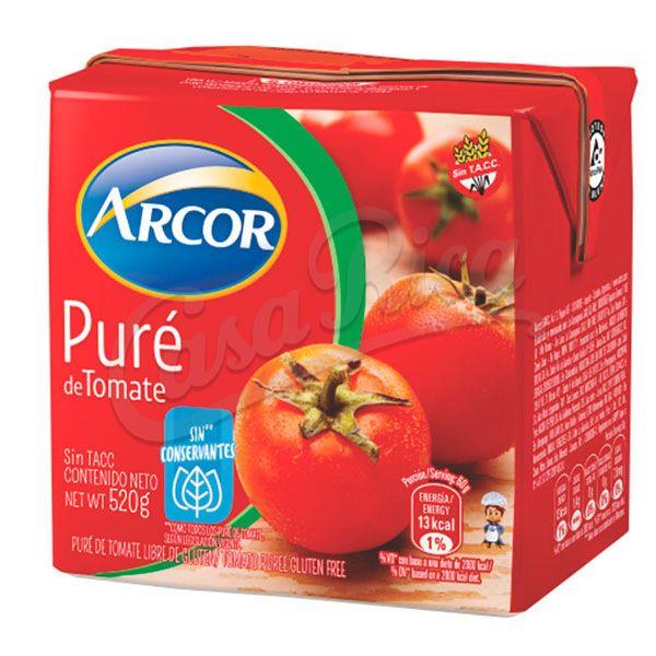 ARCOR PURE DE TOMATE 520G
