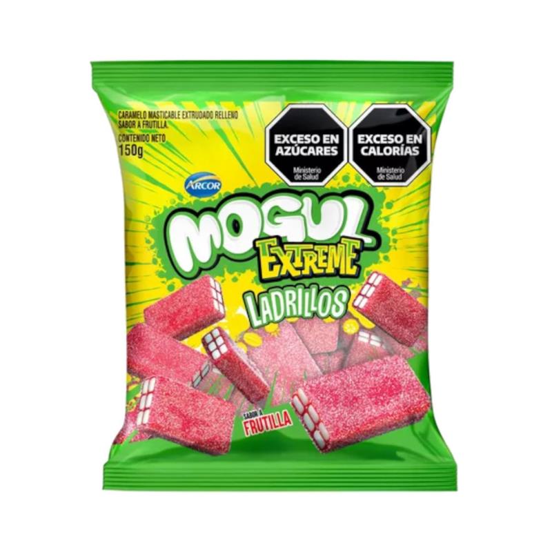 ARCOR MOGUL EXTREME TUBITOS SB FRUTILLA MINI 500G