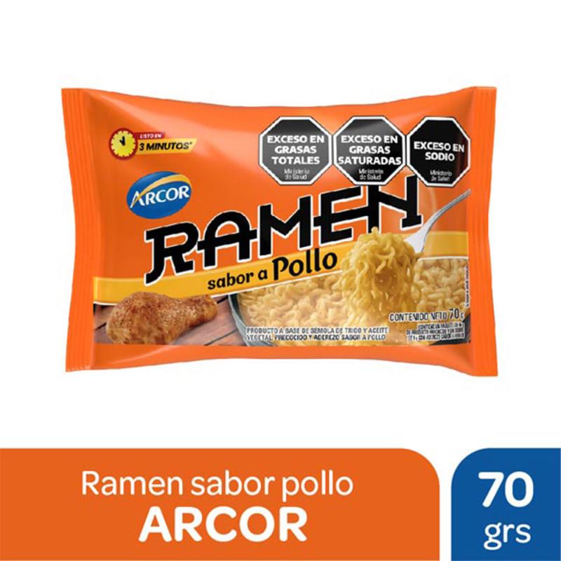 ARCOR RAMEN SB A POLLO 70G