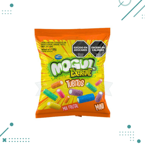 MOGUL EXTREME TUBITOS MIX FRUTAL MINI 100G