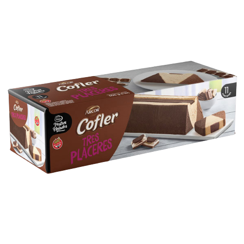 HELADO COFLER TRES PLACERES 500G