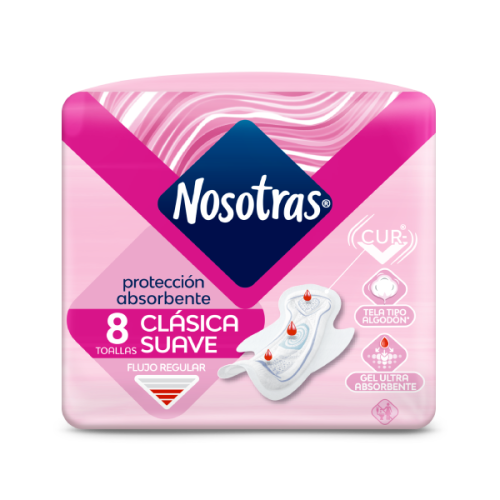 TOALLAS NOSOSTRAS CLASICA SUAVE 8UD