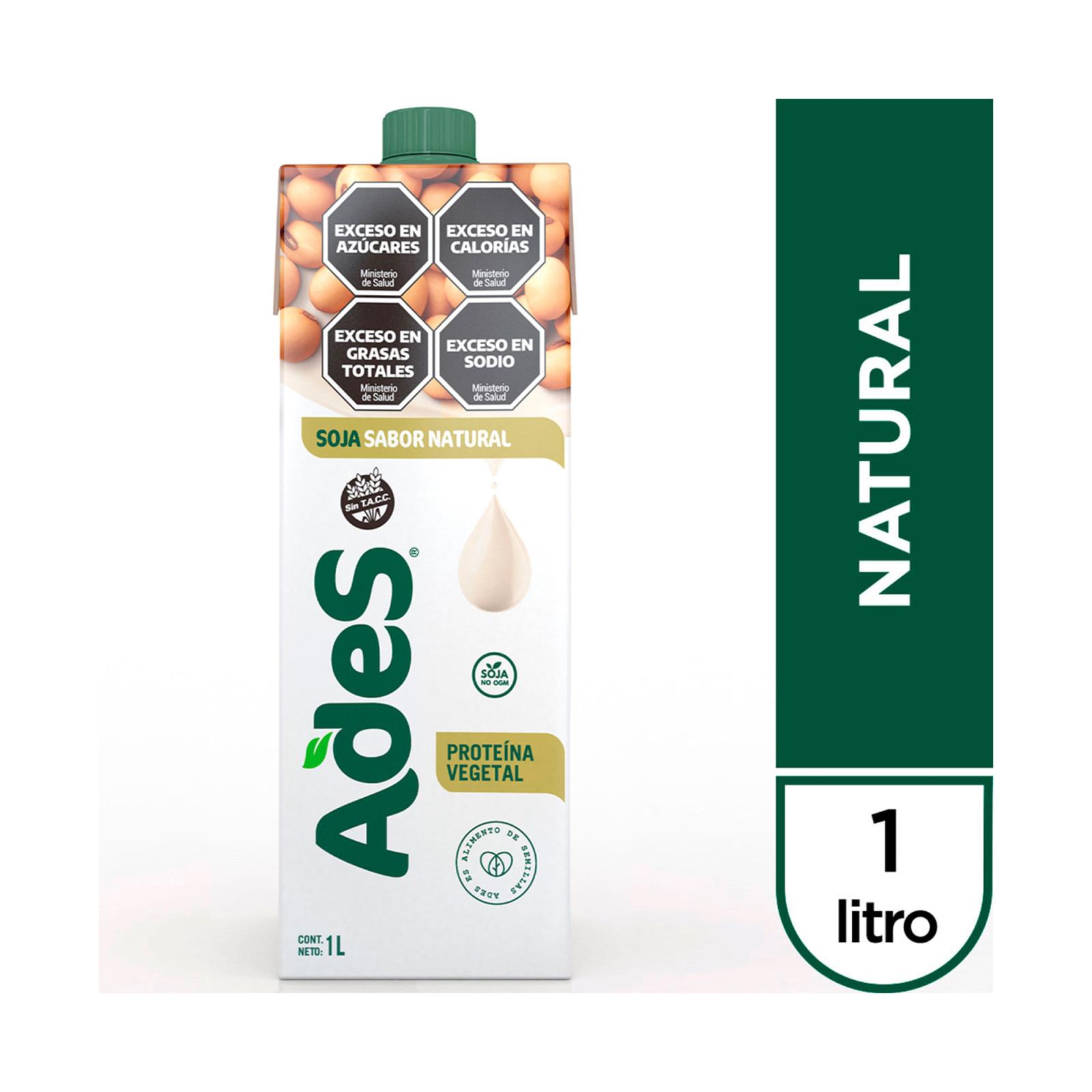 ADES SOJA SABOR NATURAL 1L