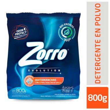 ZORRO EVOLUTION QUITAMANCHA JABON EN POLVO 800G