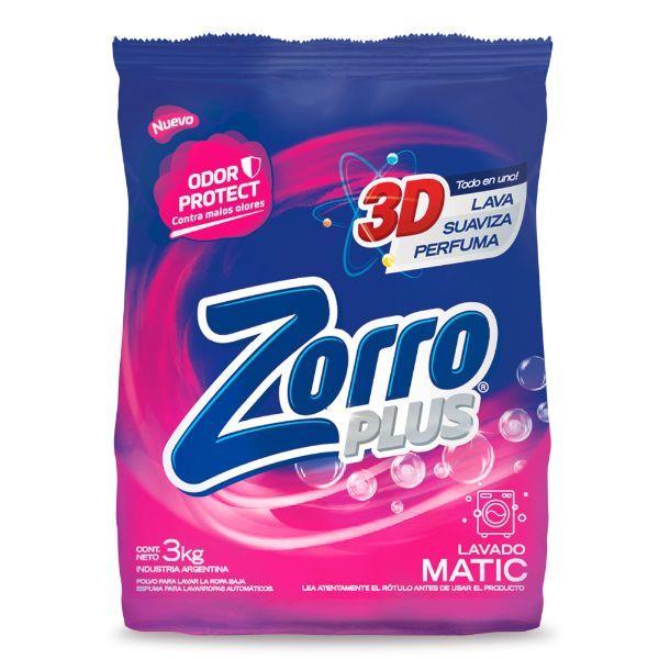 ZORRO PLUS LAVADO A MANO 3KG