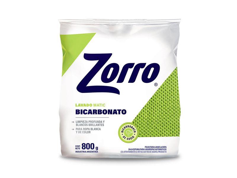 ZORRO LAVAD. MATIC BICARBONATO 800G