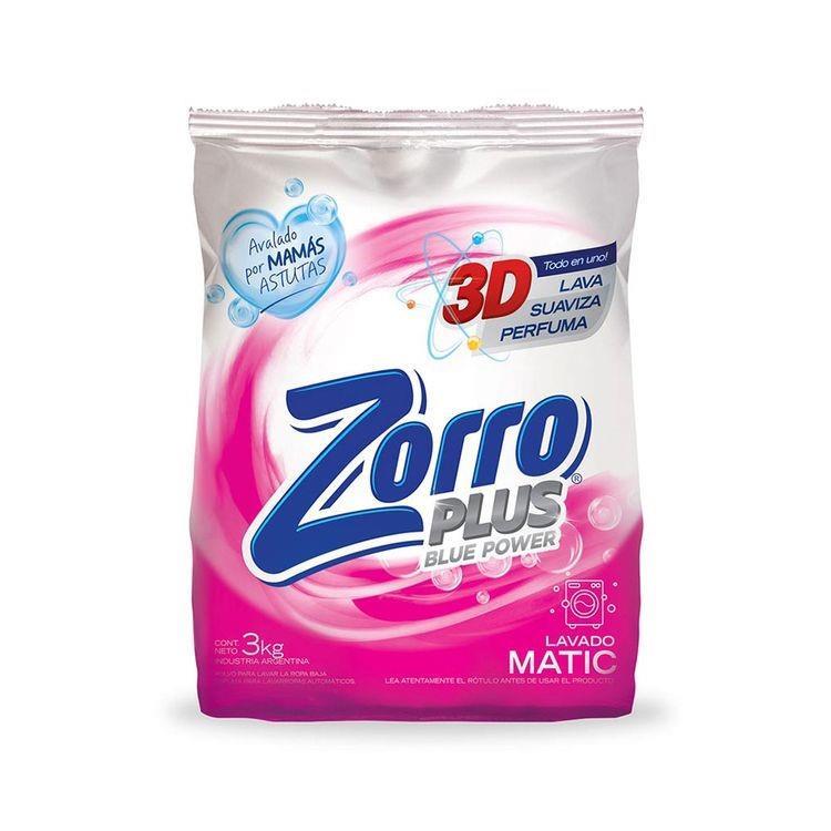 ZORRO LAVADO MATIC BICARBONATO 3KG