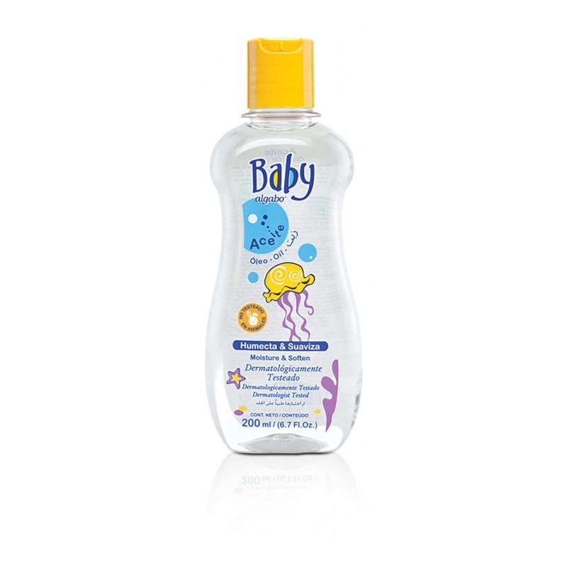 ACEITE ALGABO BABY HUMECTA Y  SUAVIZA X 200 ML.