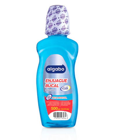 ENJUAGUE BUCAL ALGABO ARTIC MENTHOL 500ML.