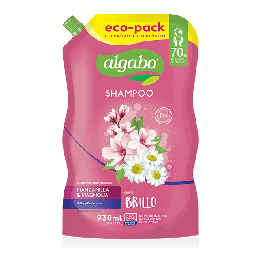 SHAMPOO ALGABO BRILLO ECO PACK X 930 ML