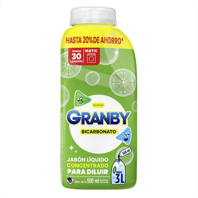 GRANBY BICARBONATO J/LIQUIDO P/DILUIR 500ML