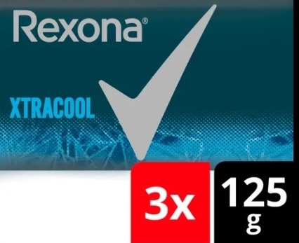 REXONA JABON TOCADOR XTRACOOL 3X 125G