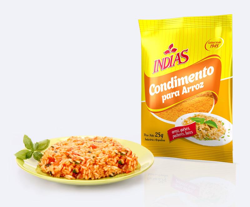 CONDIMENTO P/ARROZ INDIAS X 25G.