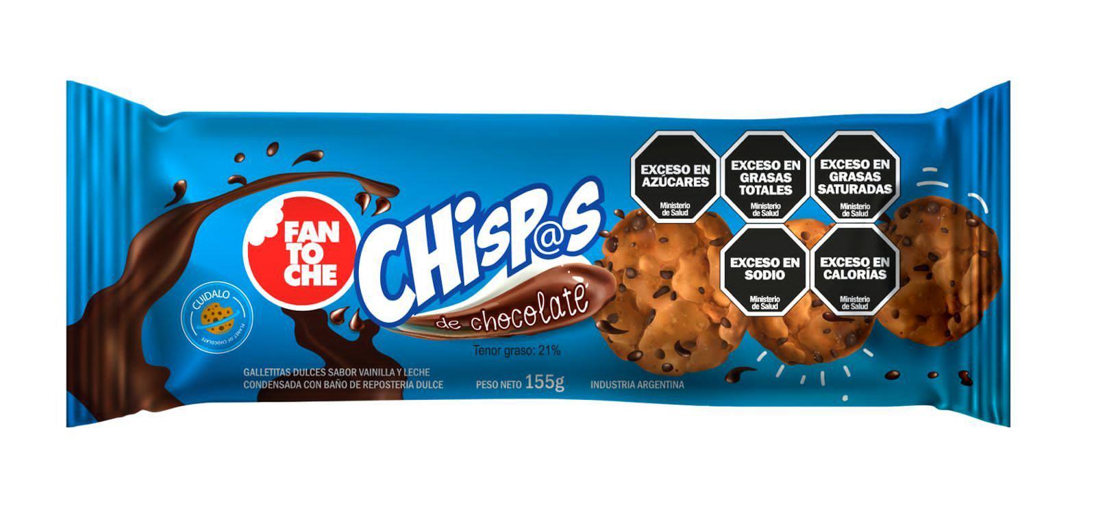 GALLET. FANTOCHE CHISPS DE CHOCOLATE 155G
