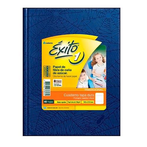 CUADERNO EXITO ARAÑA AZUL 48 HOJAS RAYADAS