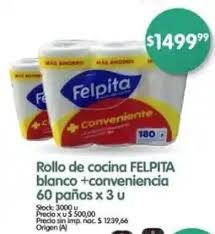 FELPITA ROLLO DE COCINA 180MTS 