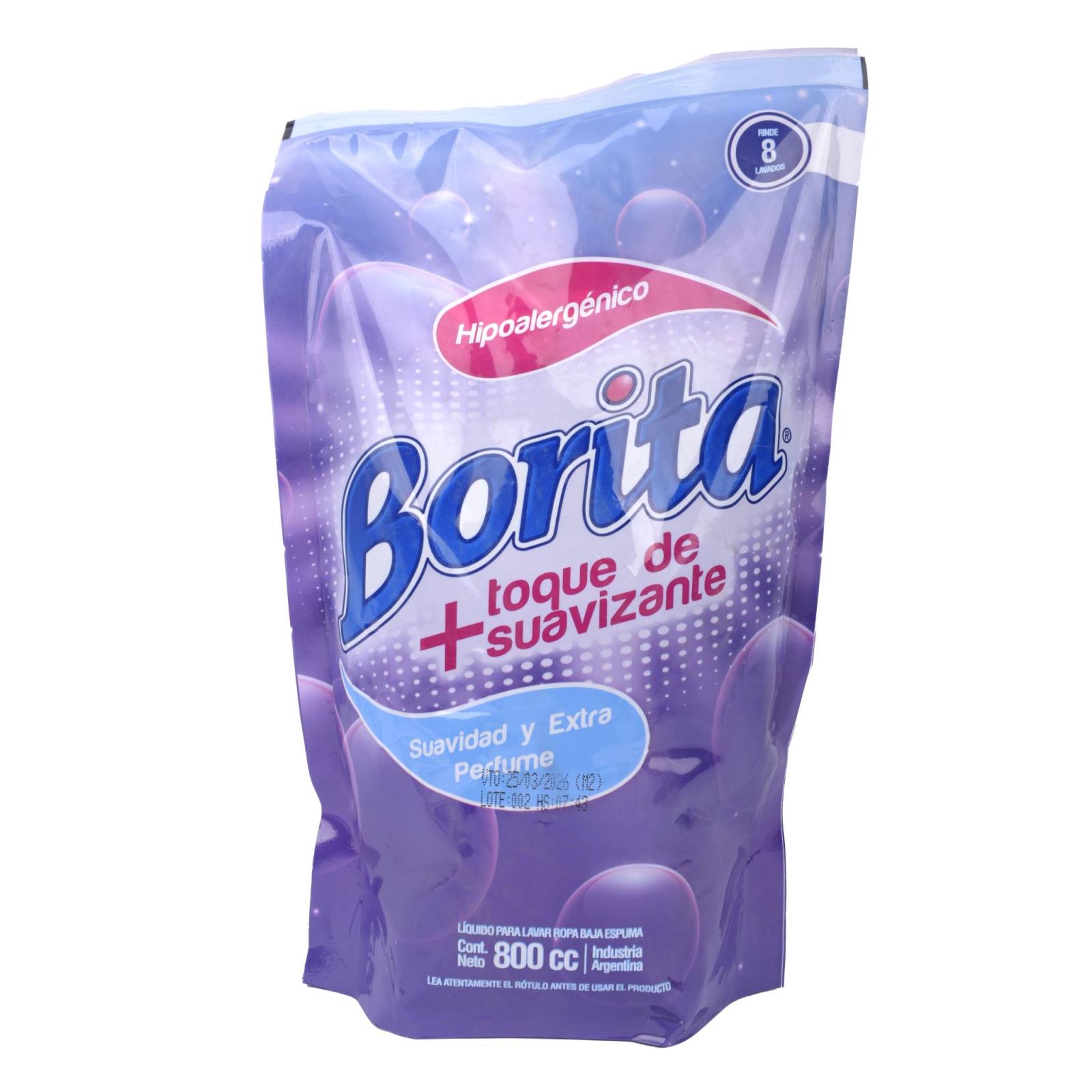 BORITA JABON LIQUIDO C/SUAVIZANTE B/E D/P X3L