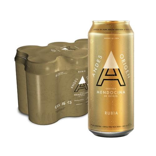 ANDES ORIGEN MENDOCINA RUBIA ORO 473ML