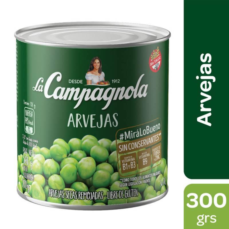 ARVEJAS LA CAMPAGNOLA LATA 300G 