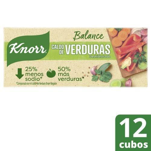 KNORR CALDO DE VERDURAS BALANCE X12 CUBO