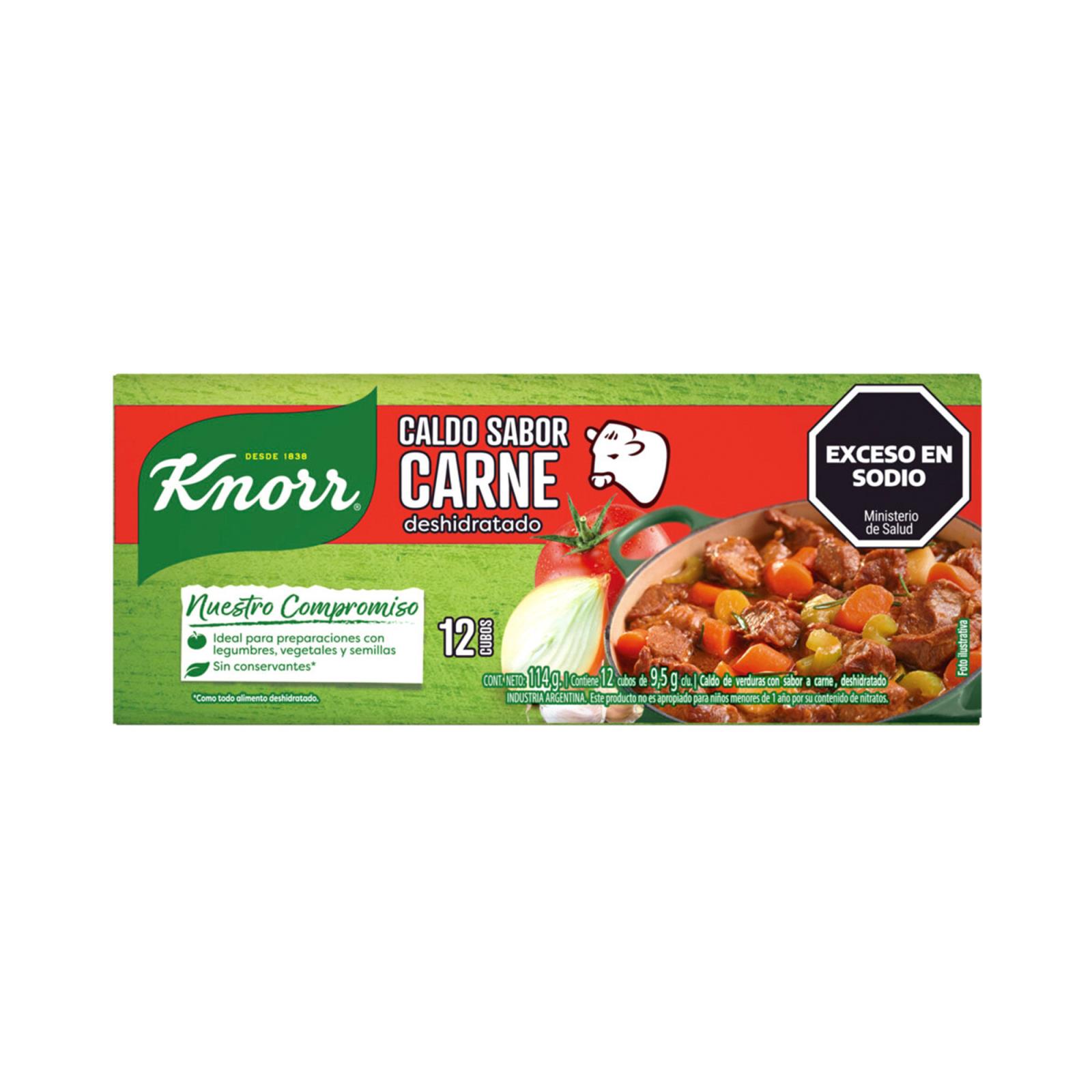 CALDO KNORR CARNE X12UD