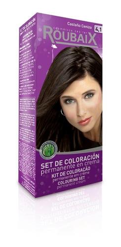 ROUBAIX SET DE COLORACION CASTAÑO CENIZA 4.1