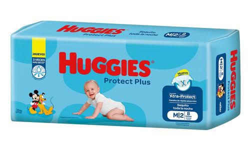HUGGIES PAÑAL PROTECT PLUS M/8UD