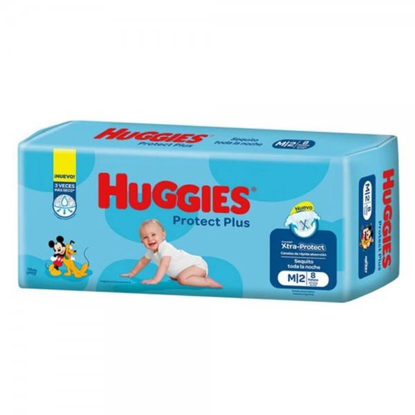 HUGGIES PAÑAL PROTECT PLUS M 8UN,