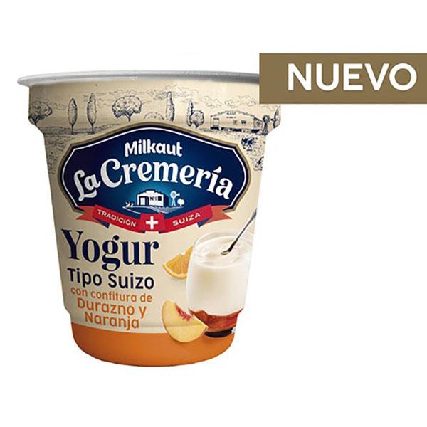 LA CREMERIA YOGUR DURAZNO NARANJA 120G,
