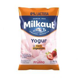 YOGUR MILKAUT FRUTILLA  0%LACTOSA 900G